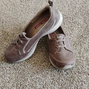 Skechers Brown Casual Slip-On Shoes